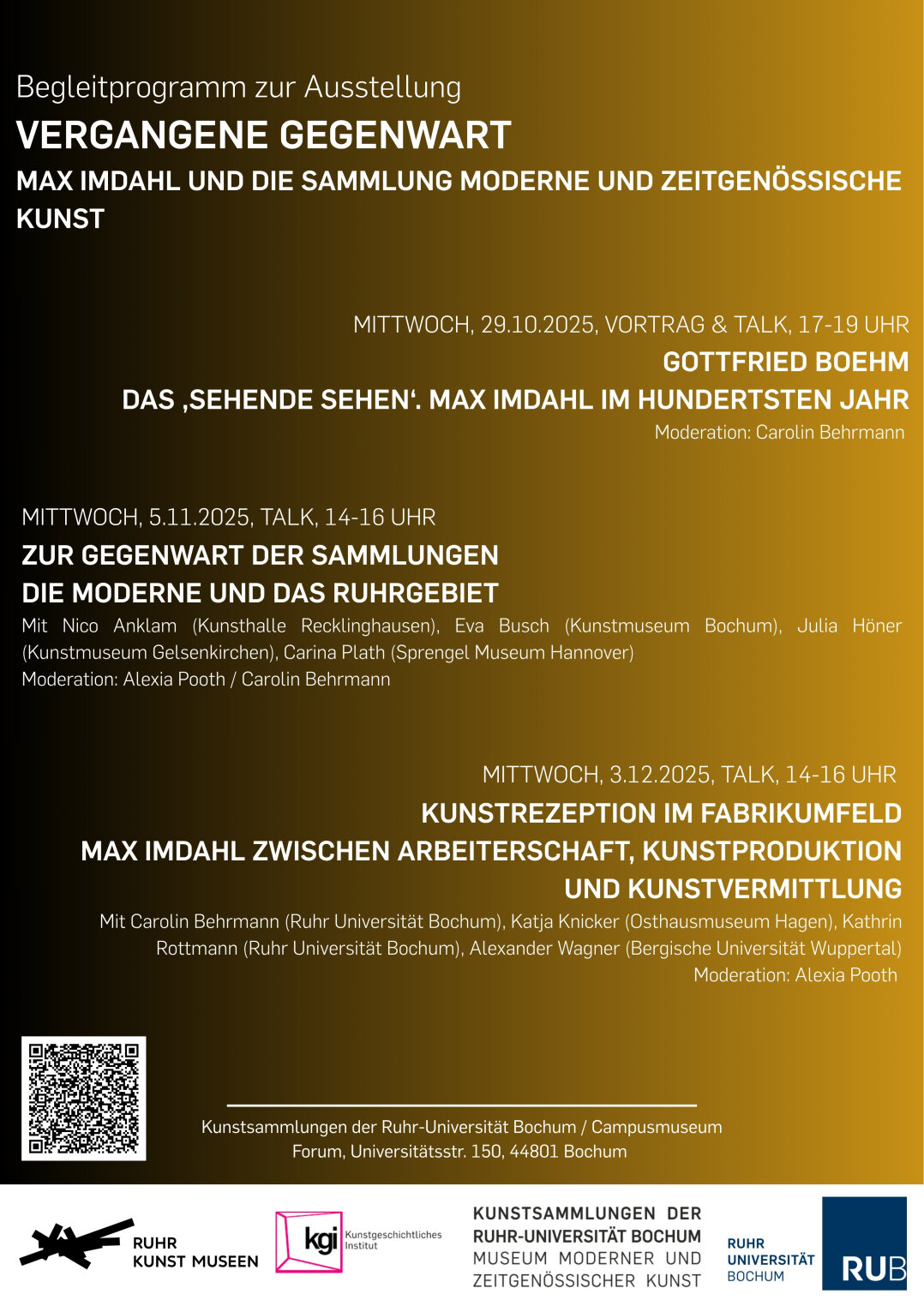 Begleitprogramm zur Ausstellung 